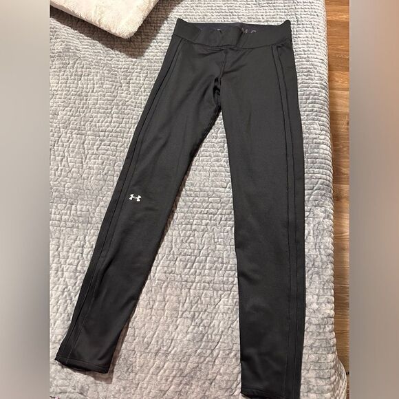 UNDER ARMOUR WOMENS LEGGINGS HeatGear Compression Leggings Black size XS - Picture 8 of 17